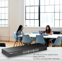 EDIMAX GS-1026 V3 Netwerkschakelaar 24 + 2 poorten 10/100/1000MBit/s - thumbnail
