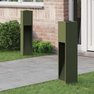 Zonne LED Padverlichting 2 pcs Olijf Groen Koudgewalst staal Zonne LED Padverlichting 2 pcs Olijf Groen Koudgewalst staal