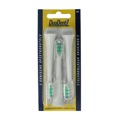 Duodent Replacement opzetborstels 350 sonisch 3 Stuks Duodent Replacement opzetborstels 350 sonisch 3 Stuks