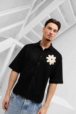 Project X Paris Knit Shirt Heren Zwart/Beige - Maat S - Kleur: BeigeZwart | Soccerfanshop