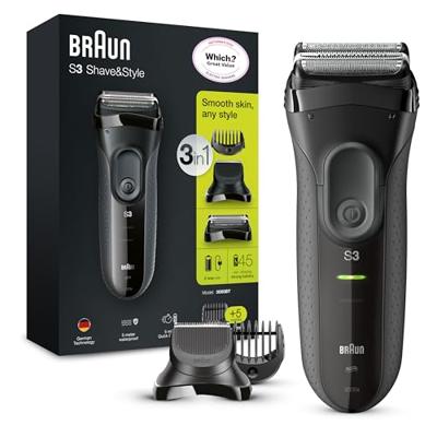 Braun SERIES 3 3000BT Scheerapparaat Zwart