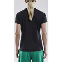 Craft 1905567 Progress Contrast Jersey W - Black/Team Green - XL - thumbnail