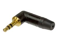 Neutrik NTP3RC-B Jackplug 3,5 mm Stekker, haaks Aantal polen: 3 Stereo Zwart 1 stuk(s) - thumbnail