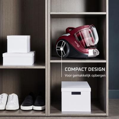 Rowenta RO4B63 Compact Power Cyclonic Animal+ Stofzuiger zonder zak Rood - thumbnail