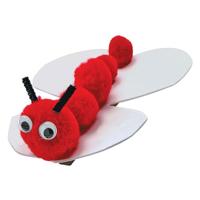 Colorations - pom poms rood, 100st. - thumbnail