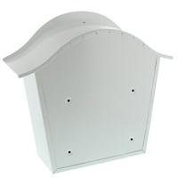 Burg Wächter HOLIDAY 5842 W Brievenbus Plaatstaal Wit Sleutelslot - thumbnail