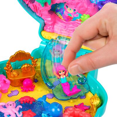 Polly Pocket - Glitter Island Speelset - Minifiguur en dieren - Polly Pocket - JCB16