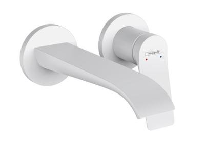 Hansgrohe Wastafelmengkraan Vivenis 2-gats Wandkraan 19.5 cm Mat Wit Hansgrohe Wastafelmengkraan Vivenis 2-gats Wandkraan 19.5 cm Mat Wit