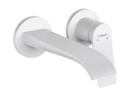Hansgrohe Wastafelmengkraan Vivenis 2-gats Wandkraan 19.5 cm Mat Wit - thumbnail