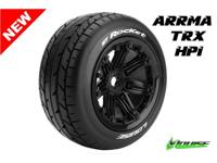 Louise ST-ROCKET Soft banden op zwarte velgen voor 1/8 Stadium Truck - 0 offset - thumbnail