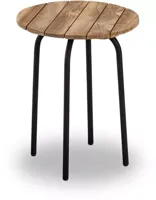 Own Living bijzettafel reno teak 40x50cm zwart - thumbnail