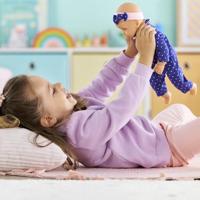 Baby Calin Capucine teddybeer blauw - thumbnail