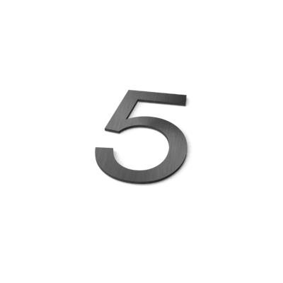 Nummer 5 Model: Huisnummer RVS Geroba - Geroba