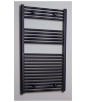 Sanicare Design Radiator - 111.8x60cm - 730W - recht - mat zwart HRA 601118A - thumbnail