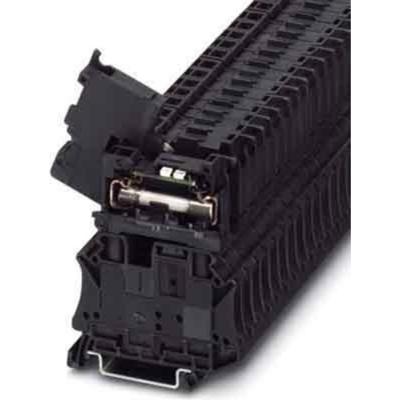 Phoenix Contact 3046430 Zekering-serieklem 8.2 mm Schroeven Zwart 50 stuk(s)