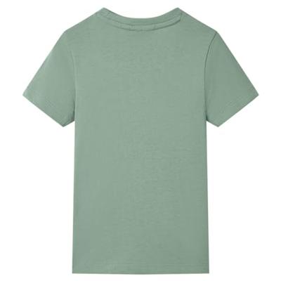 Kindershirt met korte mouwen 116 kakikleurig Kindershirt met korte mouwen 116 kakikleurig