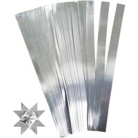 Creativ Company Vlechtstroken, l: 45 cm, b: 15 mm, d 6,5 cm, zilver, 100 stroken/ 1 doos - thumbnail