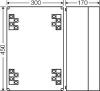 Hensel 3900226 Verdeeldoos Halogeenvrij, Verzegelbaar (l x b) 450 mm x 300 mm 1 stuk(s) - thumbnail