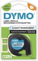 DYMO LT Labeltape Kunststof Tapekleur: Transparant Tekstkleur: Zwart 12 mm 4 m - thumbnail