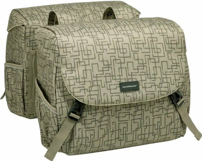 New Mondi joy dubbele fietstas - bruin, waterafstotend, 38 ltr