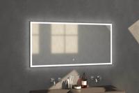Brauer Jade Spiegel - Rechthoekig - 140 cm - met Directe LED-Verlichting - Dimbaar - met Touchbediening - thumbnail