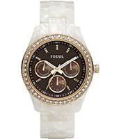 Horlogeband Fossil ES2794 Kunststof/Plastic Wit 18mm - thumbnail