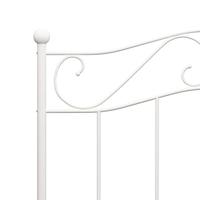 Bedframe metaal wit 90x200 cm - thumbnail