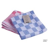 Theedoek katoen ruit blauw,rood of zwart - thumbnail