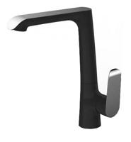 Tarma éénhendel-keukenmengkraan zwart/chroom - thumbnail