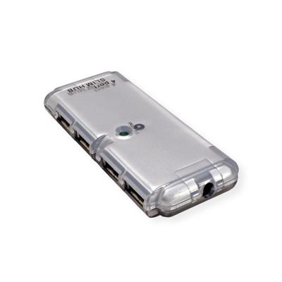 VALUE USB 2.0 Mini Hub, 4 poorts, geen voeding VALUE USB 2.0 Mini Hub, 4 poorts, geen voeding