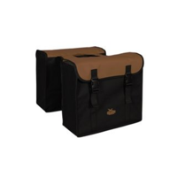 Greenlands dubbele tas,l zwart-bruin. afmeting 37x33x14 (2x) cm 34l. - thumbnail