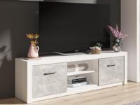 Tv-meubel GENJI 2 deuren beton/wit - thumbnail