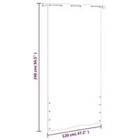 Balkonscherm 120x240 cm oxford stof lichtgroen - thumbnail
