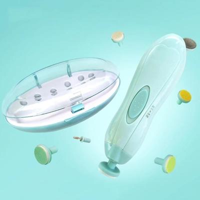 Elektrische veilige nagel Clipper Cutter baby nagel trimmer manicure pedicure Clipper cutter (groen)