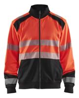 Blåkläder Sweatshirt hele rits High-Vis 35582528 | High-Vis Rood/Zwart | Maat XXL - 7330509623718 - thumbnail