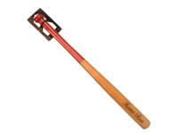 Engelhart Honkbalknuppel rood/naturel hout - thumbnail