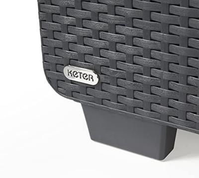 Salta loungestoel 3 zits antraciet