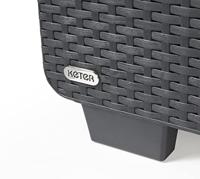 Salta loungestoel 3 zits antraciet - thumbnail