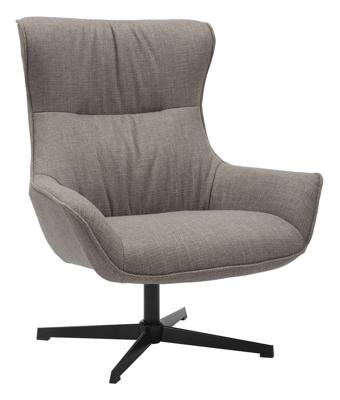 Artistiq Draaifauteuil 'Kevina' Structuurstof, kleur Taupe