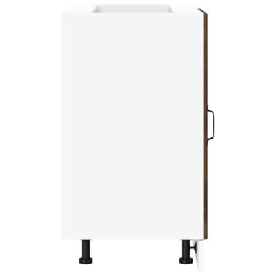 Spoelbakonderkast Lucca bewerkt hout gerookt eikenkleurig Spoelbakonderkast Lucca bewerkt hout gerookt eikenkleurig