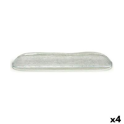 Serveerschaal Vivalto 231147 Oasis Transparant Glas 18 x 2 x 47 cm (4 Stuks)