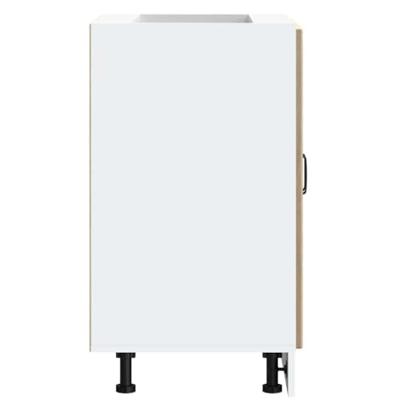 Spoelbakonderkast Lucca bewerkt hout sonoma eikenkleurig