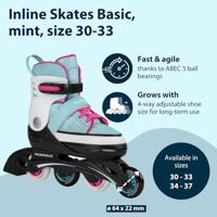 Hudora inline skeelers basic mint, maat 30-33 - thumbnail
