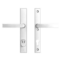 AXA AXA Edge Plus veiligheidsbeslag achterdeur rechth. smalschild Blok kruk/kruk PC92 met kerntrekbeveiliging SKG3 - aluminium - thumbnail