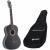 LaPaz C30BK klassieke gitaar 4/4-formaat zwart + gigbag