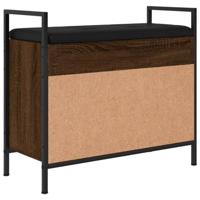 Schoenenbankje 65,5x32x57,5 cm bewerkt hout bruin eikenkleur - thumbnail