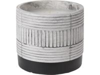 Citronella kaars in keramieken pot grijs - thumbnail