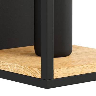 Eglo WandlampLibertad zwart met hout - 99796