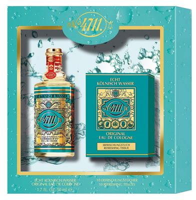 4711 4711 Eau de Cologne Geschenkset - 50 ml + 10 Verfrissingstissues