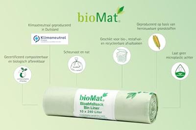 Biomat Composteerbare container zakken 240l - 10 st. - thumbnail